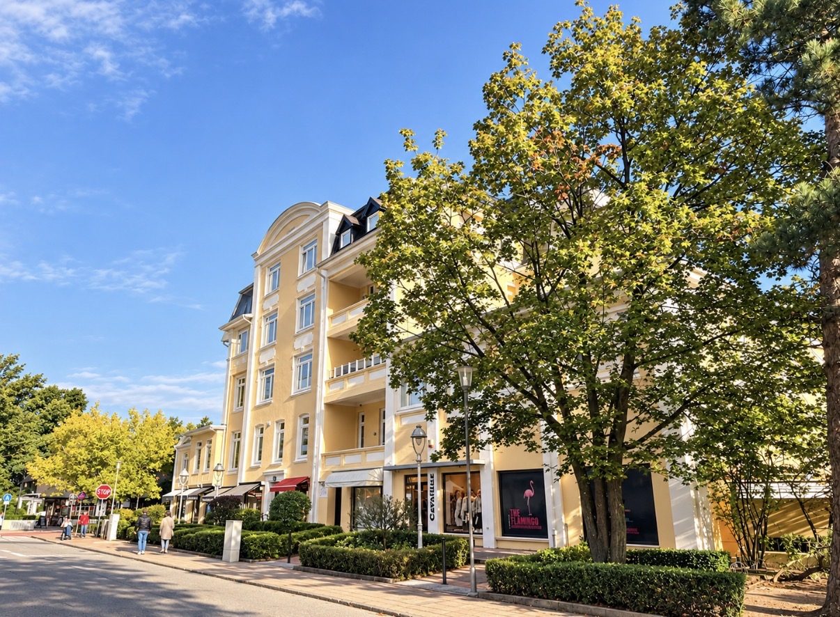 Haus der Ferienwohnung Meerzeit an der Strandallee in Timmendorfer Strand